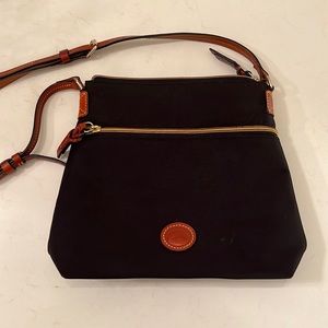 Dooney & Burke canvas and leather crossbody